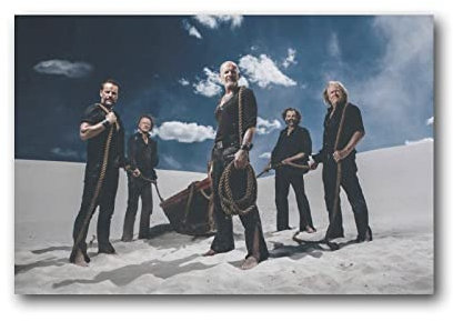 Santiano Poster Johnny Boy CD Deutsche alte Jungen Band 2 Poster Kunst Wandbild Leinwand Poster Moderne Schlafzimmer Dekor 50 x 75 cm