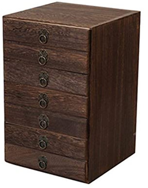 MUSUMI Mehrschichtige Massivholz-Aufbewahrungsbox Geschenkbox Tee-Set-Sammlung Tee-Set Holzkiste Schmuck-Aufbewahrungsbox Werkzeugkiste (Color : D)