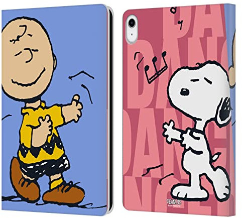 Head Case Designs Offizielle Peanuts Snoopy & Charlie Halbzeiten Und Gelächter Leder-Wallet-Hülle Kompatibel mit Apple iPad 10.9 2022/2025