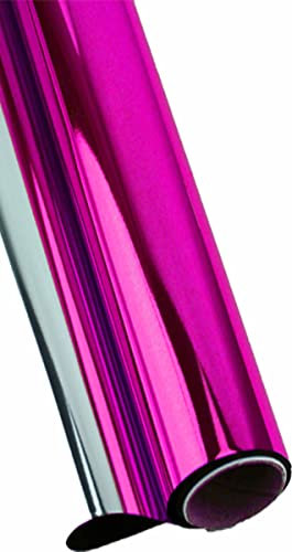 Kadisa Bobine en polypropylène Rouleau célesphane métallisé haute brillance 70cmX50m (FUCSIA MÉTALISÉE)