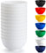 Berglander ciotole in plastica bianca da 12 pezzi 750ml, ciotola per ramen riutilizzabile, ciotole per zuppa, ciotola per cereali per casa, ristorante, giardino, picnic, campeggio, bordo piscina