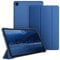 FINTIE Coque pour Samsung Galaxy Tab A9 Plus (Tab A9+) 11 Pouces 2023 (SM-X210/X216/X218), Etui Transparent Givré Housse Fine et Légère, Bleu Naval