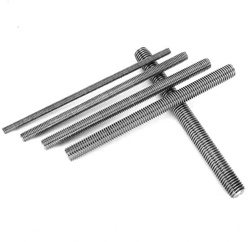 RISON-Titanium Gewindestange mit Regelgewinde M6x1000mm, GR5 Titan Vollgewindestange Zuschneidbare Gewindestab Gewindestifte Vollgewinde Stange Titan Stehbolzen