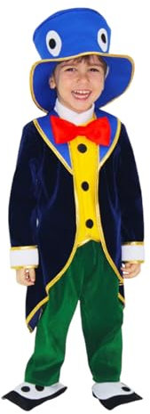 Pegasus Costume Grillo Delle Favole Bambino Primi Passi con Accessori Vestito di Carnevale Adatto per Festa in Maschera Cosplay Compleanno (13-18 Mesi)