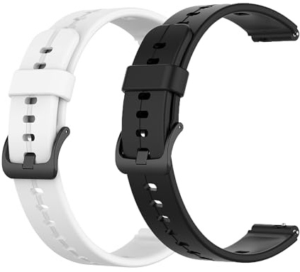 Blueshaweu Compatible for Amzhero Fitness Tracker Bands, 16mm Silicone Replacement Soft Band Wristbands Straps Amzhero D26 1.47 Inches Fitness Tracker