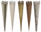 NETPROSHOP Teelichthalter Tüte mit Krone für Teelicht Durchmesser 5cm, Farbe:Silber Antik, Auswahl:5 cm