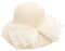 Hatinators Hochzeitshüte für Damen, britische Mutter der Braut, Sonnenhüte für Damen, Kentucky Organza Derby Hut, Beige-Schleife, M