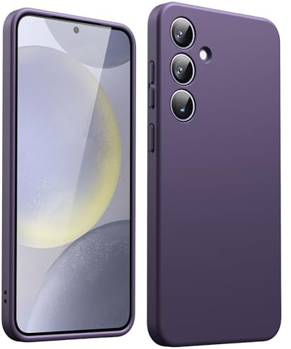 JETech Slim Fit Case for Samsung Galaxy S24 5G, Camera Lens Full Protection, Soft TPU Thin Protective Phone Cover with Matte Finish, Shockproof (Cobalt Violet)