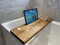 Urban Reclamation Wyedale Bath Board | Bath Caddy | Rustic Timber Bath Tray | Handmade Solid Wood Bath Tub Wine Glass Tablet Phone Candle Holder (Rugger Brown, 70 cm)