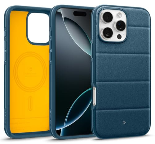 Caseology Athlex Mag for iPhone 16 Pro Max Case [Sandstone Texture for Anti-Scratch] Magnetic Military Grade Drop Protection Case Cover for iPhone 16 Pro Max - Active Green