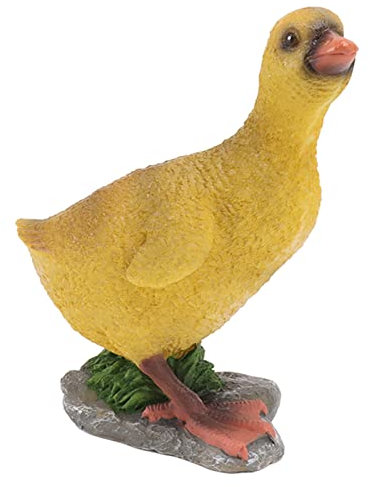 Estatuas Jardin Exterior Figuras Pato de Jardín Exterior impermeable Resina Estatuas Adornos de Patio Céspedes Estanque y Decoración del Hogar Casa Decoraciones Escultura Figura Jardín Regalos