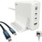 qBLOC 240W USB C GAN Charger, 140W Multi-Port Desktop Charger for 2 Laptops, Macbook Pro, iPhones, Tablets and More