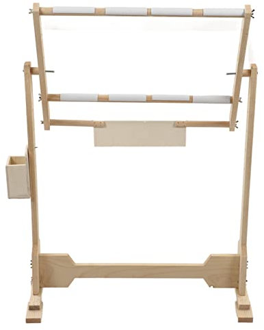 Kreuzstichst?nder, 9 Karat Kreuzstichrahmen, Bodenst?nder, Holz-Stickerei-Tapisserie-Reifen, 50 cm, mit 5 H?henstufen Stick- oder N?HST?nder