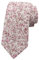 LJBFNN Cravates florales pour homme, cravate fine en coton pour homme, cravates à fleurs pour mariage et affaires, Rose, marron, blanc, 57 X 2.75