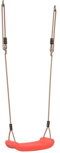 vidaXL Schaukelsitz für Kinder Verstellbar Rot, Gartenschaukel, Brettschaukel, Kinderschaukel, Kinder-Schaukelsitz, Schaukel, Kletterturm Zubehör