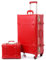urecity Ensemble Valise Vintage Voyage avec Verrouillage Numérique Luxe Mignon Rétro Sets de Bagages Cabine, Valise 4 Roues (Rouge, S(12)+M(20))