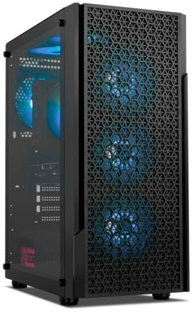 PCBYTE Juniper Ordenador Sobremesa Intel Core i9 11900F Octa Core up to 5,2Ghz | 32GB RAM | 1TB SSD NVme | Nvidia RTX 3050 | Windows 11 Pro | WiFi | PC Gamer | Gaming PC