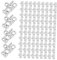STOBAZA 100st 2025 Anhänger Kit Zur Herstellung Von Charm-armbändern Halskettenanhänger Selber Machen Anhänger Zum Basteln Reize Hängende Verzierung Für Taschen Kappe Silver Zinklegierung