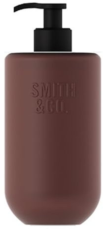 The Aromatherapy Co. - Smith & Co. 400ml Hand & Body Lotion - Black Oud & Saffron | Kakura Plum Oil & Marula Oil Skin Moisturiser - Vegan & Cruelty-Free/Made in New Zealand. Refillable Glass Bottle.