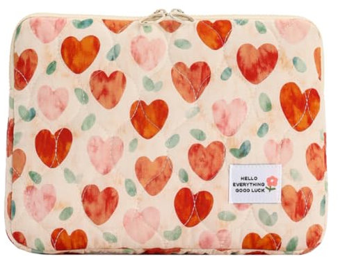 Starnearby Housse pour Ordinateur Portable, étui de Protection Ordinateur Portable à Imprimé Floral, Pochette Ordinateur Portable Compatible avec 11/13/14/15/16 Pouces