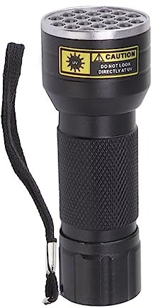 Grcfumo Lampe de poche ultraviolette 395 nm, 21 LED, lampe de poche rechargeable, lampe de poche à lumière noire pour animaux de compagnie, zones sèches d'urine