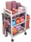 Sports Equipment Organizer with Wheels,Yoga Mat Holder 3Tier Garage Ball Storage, Home Gym Storage Rack With Hooks and Swivel Wheels For Indoor/Outdoor White Carbon Steel