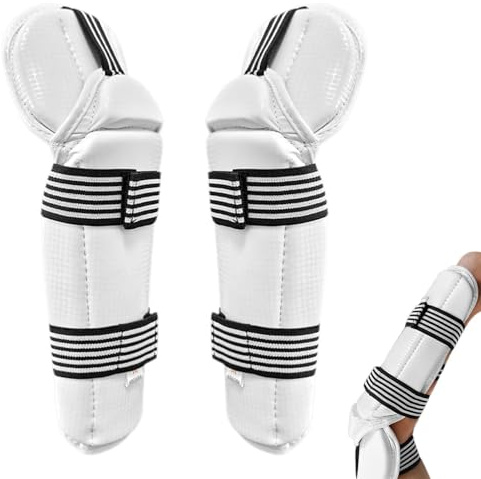 Ellbogenschoner Kampfsport | Unterarmschutz PU | Taekwondo Ellenbogenschützer | Schutzausrüstung Mit PU-Oberflächen | Ellbogenschützer | Gepolsterte Armschoner Für Taekwondo & Als Kampfsport Schutz