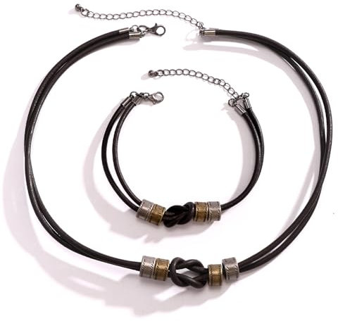 Lederhalskette Halskette, Halskette Herren Leder, Kette Herren, Armband Herren Leder, Armband, Geschenk für Männer