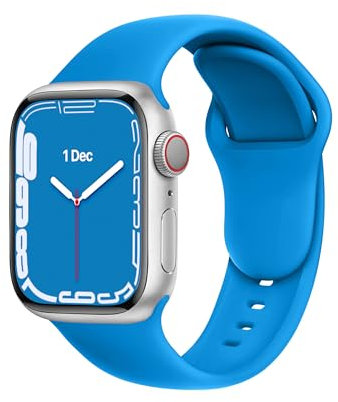 DONEGANI C1B para Correa Apple Watch Se Ultra 2 40mm 44mm 46mm 42mm 45mm 41mm 38mm 49mm Series 10 9 8 7 6 5 4 3 Mujer Hombre Original Pulsera Strap Azul océano