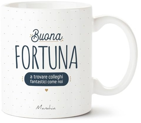 Manahia - Tazza colleghi - Buona fortuna a trovare colleghi fantastici come noi | Scatola regalo in kraft | Regalo addio, tazza divertente, colleghi di lavoro, mug colleghi