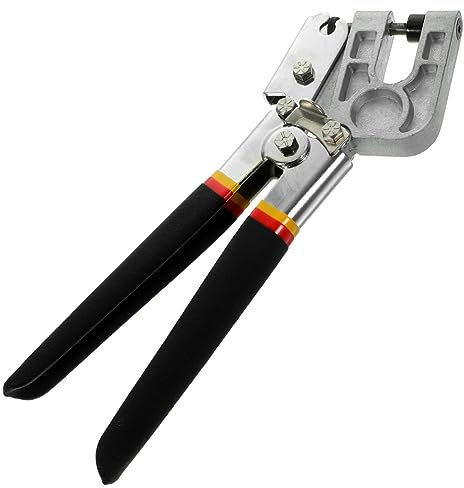 OSALADI Stahl Crimper Zange Mit Punch Lock Einhand-kielbefestigungszange Für Metallständer Und Blechprofile Ergonomisches Design Mit Rutschfestem Griff