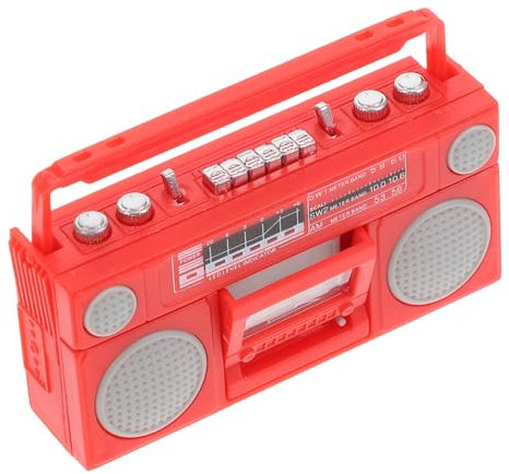 FUNNETOYU Miniatur Radio Modell Für Puppenhaus Dekoratives Zubehör Für Mini-häuser Vintage Stil Für Wohnzimmer Restaurant Bar Und Spielzeughäuser