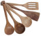 CHICAMPERA 1 Juego Juego De Vajilla De Madera Cucharón Cucharas De Madera Para Comer Cuchara Sopera Grande Cuchara Sopera Utensilio Sartén Antiadherente Espátula De Cocina Marrón Teca