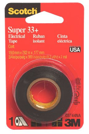 3M Scotch Electrical Tape Vinyl-Plastic, (3744)