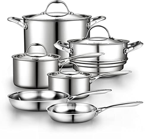 Cooks Standard Multistrato rivestito in acciaio inox pentole 10 pezzi