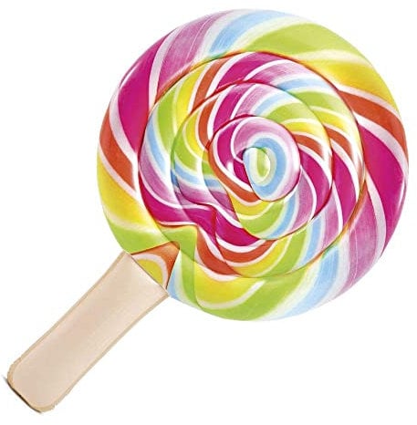 Intex 58753 Luftmatratze aufblasbar Lollipop, 1.98m x 1.27m x 24cm, bunt