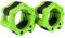 KOMODO Olympic Barbell Collars 2 inch / 50mm Dumbell Bar Clamps Weight Lifting Quick Release Lock Gym Fitness Pair (Green)
