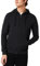 FM London, Felpa da Uomo con Cappuccio e Zip e Fodera in Pile, Antracite, L