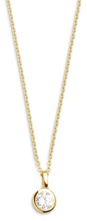 XENOX® Zarge Halskette - Damen-Halskette aus hochwertigem 925/- Sterlingsilber mit Zirkonia Stein | XS7284G