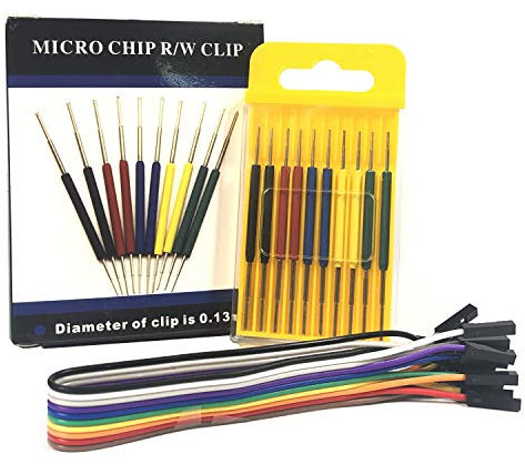 Micro-IC-Hakenclip, Mini-Clip für IC-Messleitungen, Adapter von Oszilloskop-Logikanalysator, IC-Tester, Multimeter, Signalgenerator und IC-Programmierer