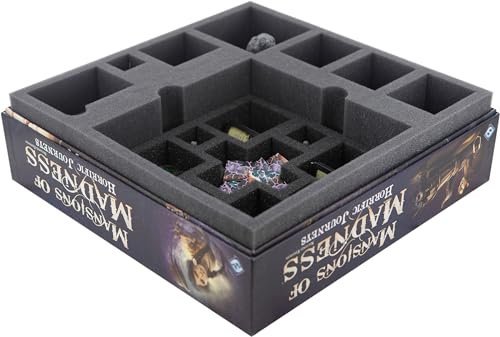 Feldherr Schaumstoff-Set kompatibel mit Villen des Wahnsinns 2. Edition: Grauenvolle Reisen Brettspielbox