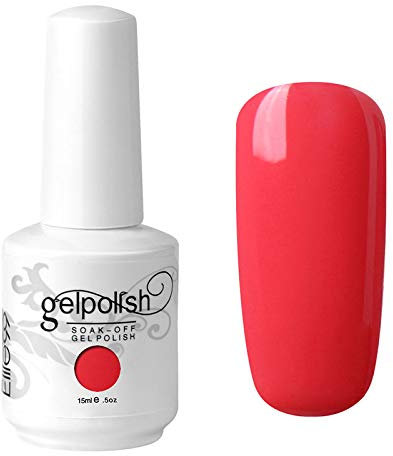 Color Art Gel Nail Polish Soak Off Lacquer UV LED Manicure (1058 - WATERMELON RED)