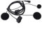 Auriculares intercomunicadores para Casco de Motocicleta, Auriculares con cancelación de Ruido con Cable de Dedo PPT, Auriculares de Motocicleta con Dos Altavoces, para Kenwood KPG HYT Walkie Talkie
