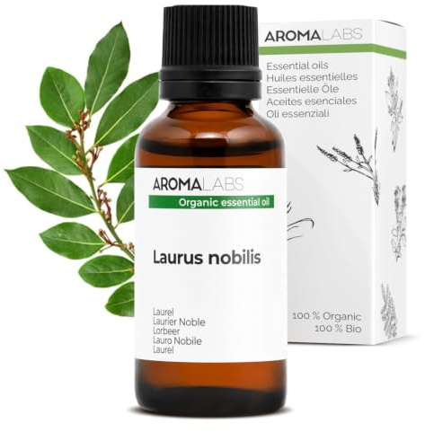 BIO - Laurel Essential Oil - 30mL - 100% Pure, Natural, Chemotyped and AB Certified - AROMA LABS (French Brand)
