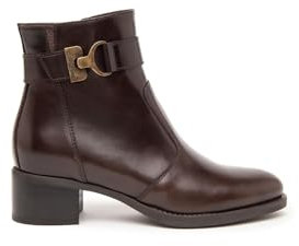 Nero Giardini I411270D Tronchetti Donna in Pelle - Testa di Moro 39 EU
