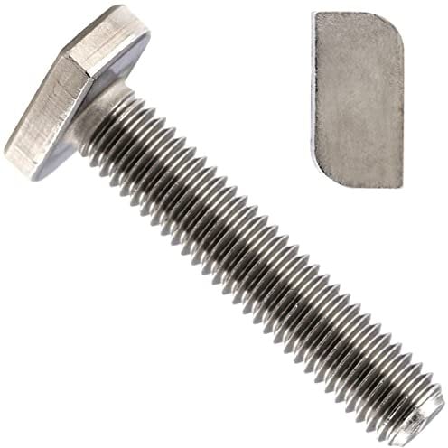 OPIOL QUALITY® Hammerkopfschrauben M8x25 mm aus Edelstahl A2 V2A (2 Stück) Ankerschrauben Hammerkopf Hammerschrauben Gewächshaus Schrauben Zubehör Rankhilfe Photovoltaik Solar