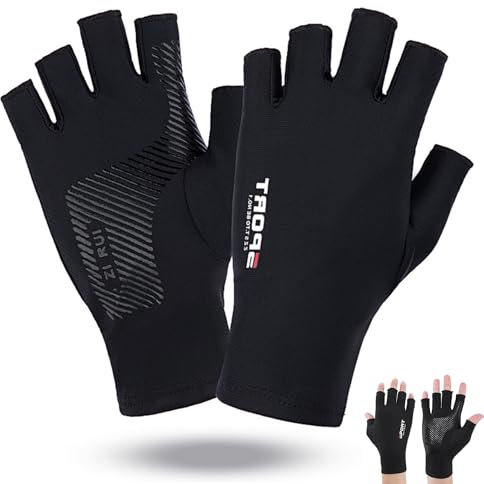 Handschuhe Aus Eisseide Outdoor Fahrradhandschuhe Handschuhe DüNn Touchscreen Sommer Fingerlose Handschuhe Herren rutschfeste Handschuhe Sport Handschuhe FüR Motorrad Camping Wandern