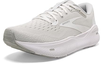 Brooks Herren Ghost Max Sneaker, Weiß Auster Metallic Silber, 42 EU