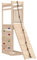 vidaXL Spielturm, Klettergerüst mit Kletterwand, Kinder Kletterturm mit Sandkasten, Spiel-Zubehör für Garten, Spielgeräte Spielplatz, Massivholz Kiefer