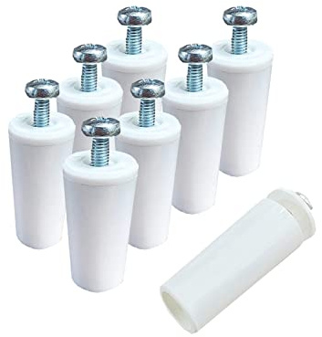 Butées de volet roulant blanc 40 et 60 mm au choix, butées pour stores de couleur blanche, arrêt pour volet roulant court et long, installation facile, butées de volet extérieur (8 pièces 40 mm,